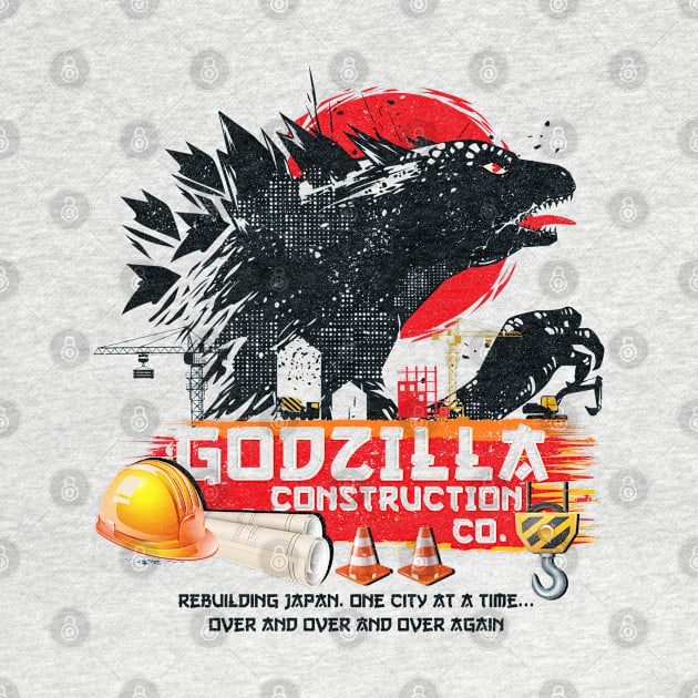 Godzilla Construction Company by Alema Art